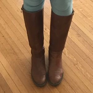 Enzo Angiolini Brown Leather Riding Boots
